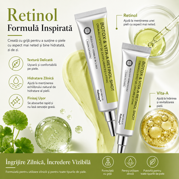 Ser Facial cu Retinol – Anti-aging și Hidratare Intensivă